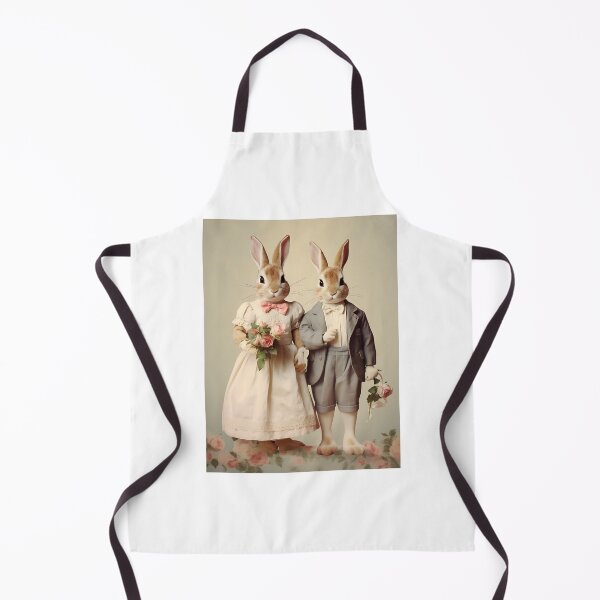 Item preview, Retro Rabbit Rendezvous - Heartfelt Vintage Valentine's Day Scene with Enamored Bunny Couple designed and sold by Silver Medal.