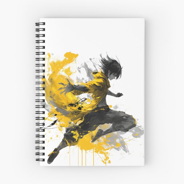 Item preview, Shadows of Valor - Manga Style Hero in Yellow and Grey designed and sold by Tincanninja.