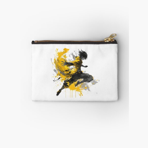 Item preview, Shadows of Valor - Manga Style Hero in Yellow and Grey designed and sold by Tincanninja.