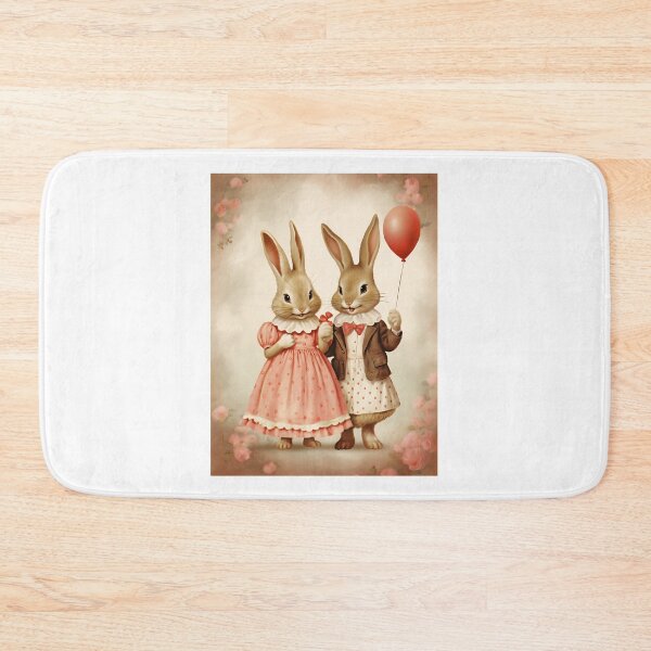 Item preview, Classic Courtship – Time-Honored Bunny Love in a Retro Valentine's Vignette designed and sold by Silver Medal.