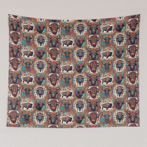 Item preview, Wild Spirit: Tribal Buffalo Artistry for Modern Living designed and sold by DarlingsTees.