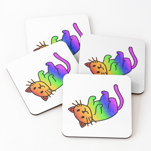 Item preview, Rainbow Pride Flag Cat designed and sold by mairsaydraws.