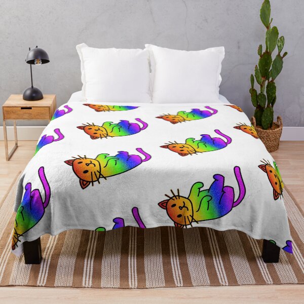 Item preview, Rainbow Pride Flag Cat designed and sold by mairsaydraws.