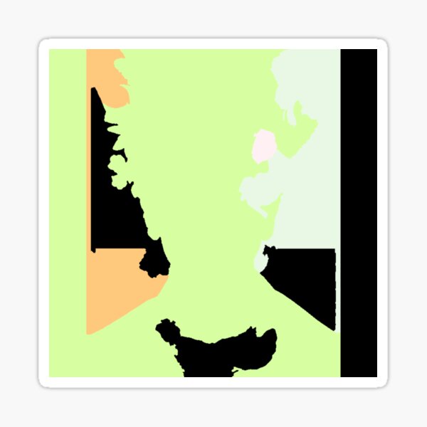 Colors Portrait Sticker