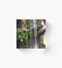 Man Made Waterfall Acrylic Block