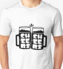 Cheers Typography Unisex T-Shirt