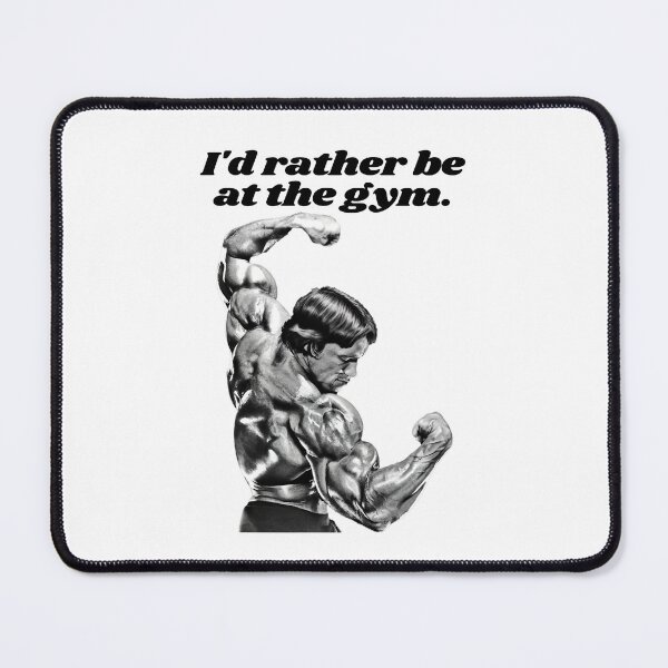 Item preview, I'd rather be at the gym. Arnold Schwarzenegger Fan art. designed and sold by HuzaifaNaveedh.
