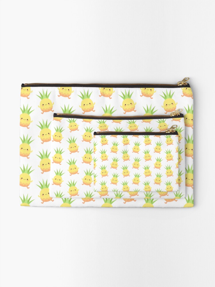 Thumbnail 2 of 4, Zipper Pouch, Happy pineapple kids designed and sold by petitspixels.