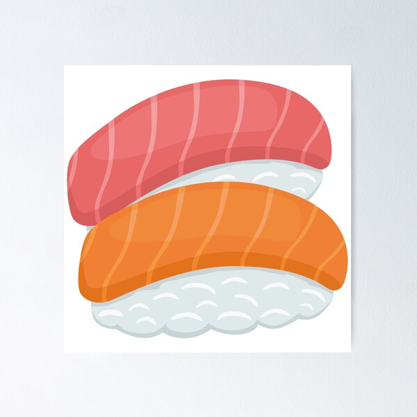 Livre De Coloriage Pour Enfants Rouleau De Sushi Mignon Illustration  Vectorielle