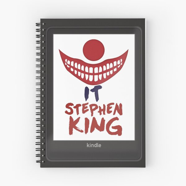 Item preview, Stephen King, Horror Book, Clown, Book Lover, E-Reader designed and sold by TululaDreams.