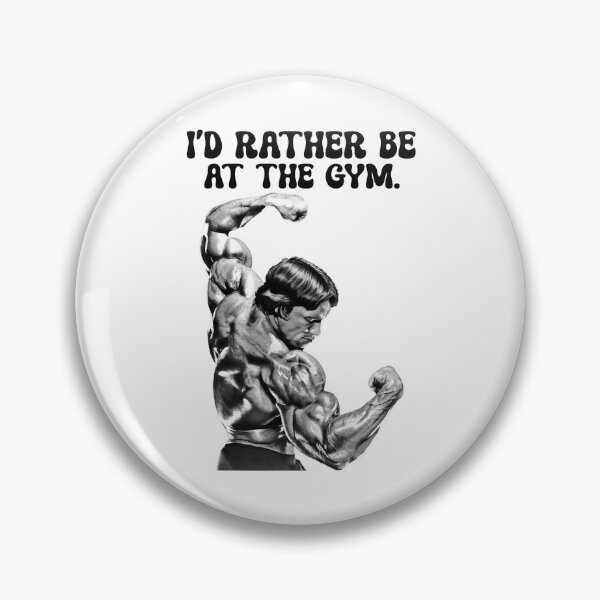 Item preview, I'd rather be at the gym. Arnold Schwarzenegger Fan art. designed and sold by HuzaifaNaveedh.