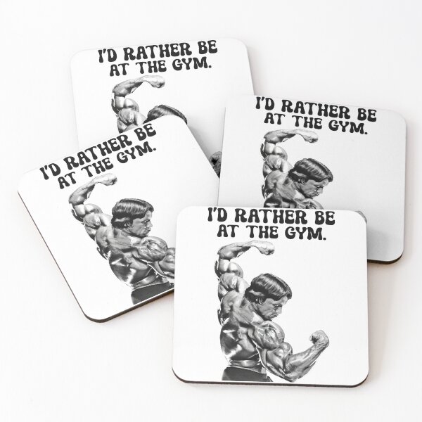 Item preview, I'd rather be at the gym. Arnold Schwarzenegger Fan art. designed and sold by HuzaifaNaveedh.