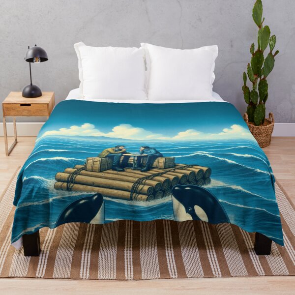Item preview, Brainstorming Session with Orcas designed and sold by greta-karsten.