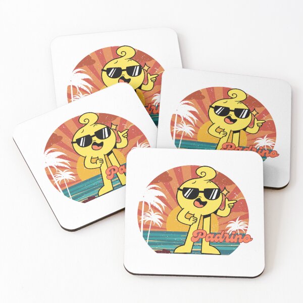 Item preview, Cute Padrino retro godfather against a a sunny sunset  designed and sold by BritishDelights.