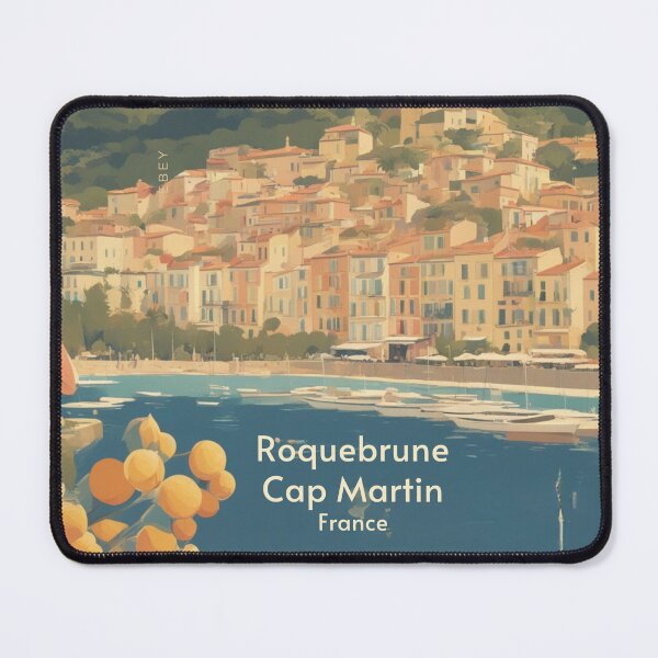 Item preview, Roquebrune Cap Martin Vintage Poster France designed and sold by KarakitAI.