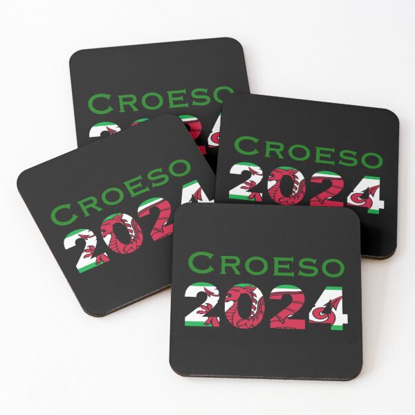 Item preview, CROESO 2024 WELCOME 2024 WELSH FLAG designed and sold by Marni Scofidio Desi9ns.