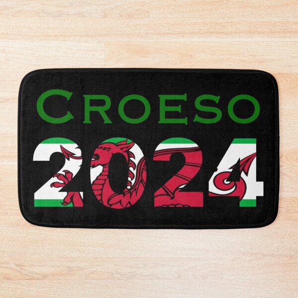 Item preview, CROESO 2024 WELCOME 2024 WELSH FLAG designed and sold by Marni Scofidio Desi9ns.
