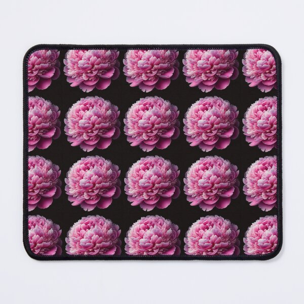 Item preview, Beautiful Pink Peony On Black Background designed and sold by mymagicstoreus.