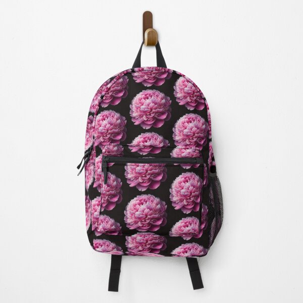 Item preview, Beautiful Pink Peony On Black Background designed and sold by mymagicstoreus.