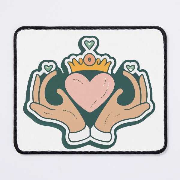 Item preview, Minimalist Claddagh Ring Symbol Design designed and sold by NiftyWrx.