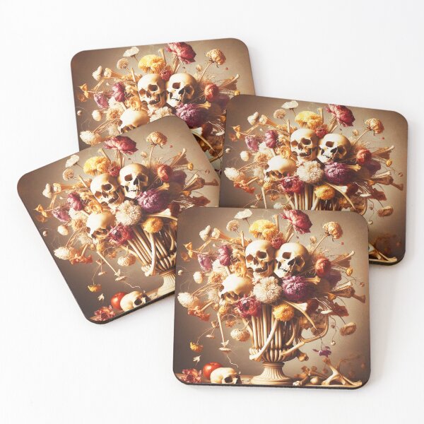 Item preview, Skulls and flowers  designed and sold by Flower Magic .