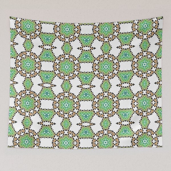 Item preview, Green ,Brown and White Pattern  designed and sold by Nalwesya.