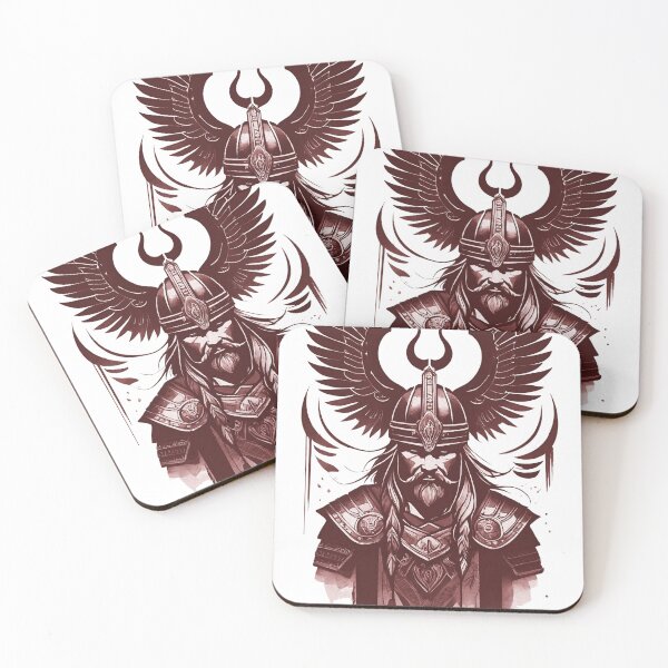 Aperçu de l'œuvre conception viking ailée du nirvana créée et vendue par ironpalette.