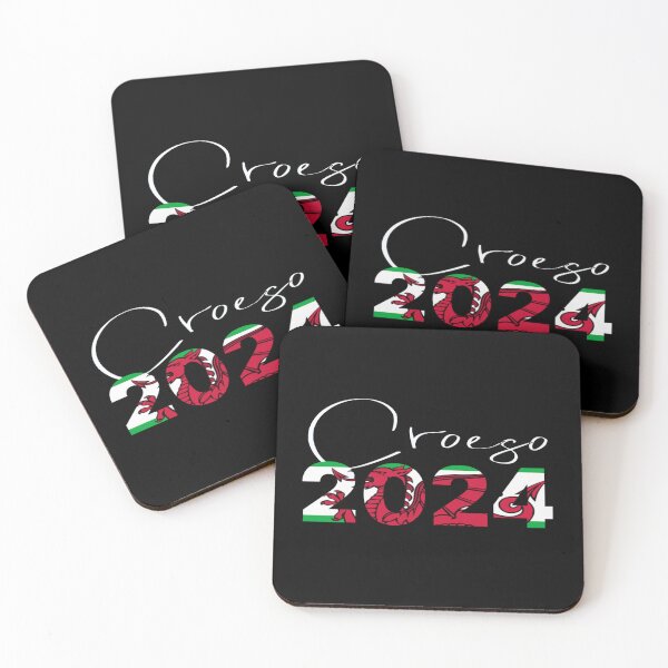 Item preview, CROESO 2024 WELCOME WELSH FLAG WHITE designed and sold by Marni Scofidio Desi9ns.