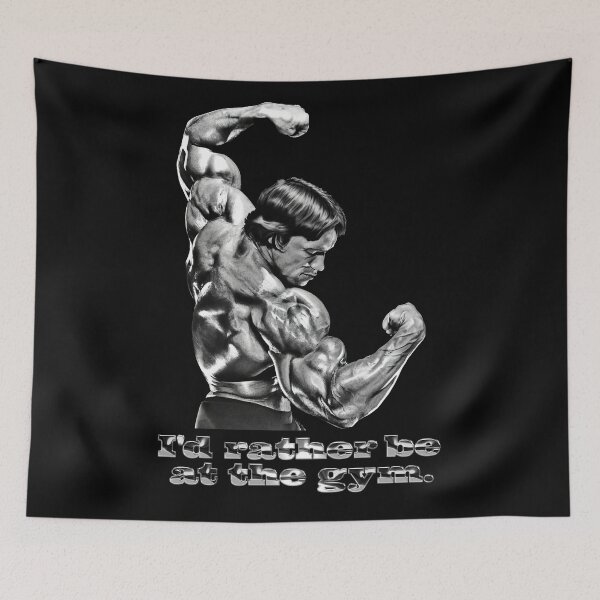 Item preview, I'd rather be at the gym. Arnold Schwarzenegger Fan art. designed and sold by HuzaifaNaveedh.