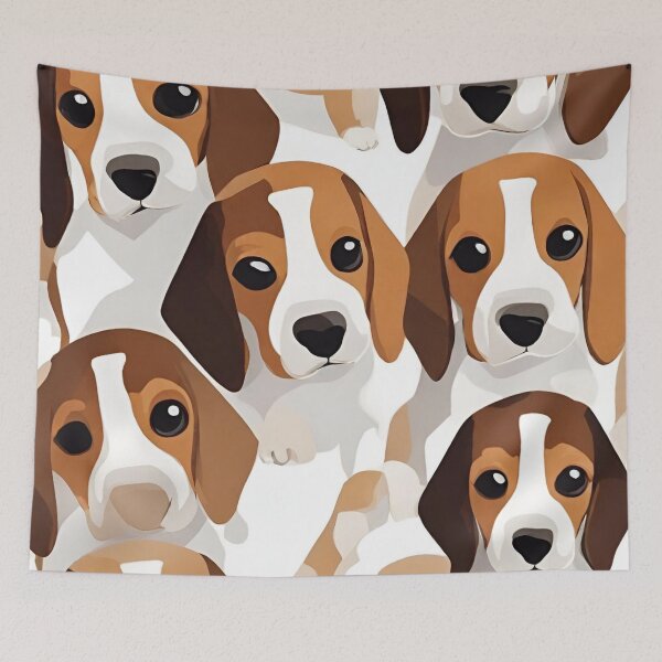 Item preview, Beagle Puppies Pattern designed and sold by BeagleDesigns.