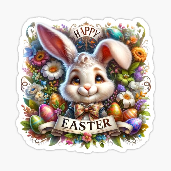 Item preview, Happy Easter Bunny v06 designed and sold by Scrumptious Designs.