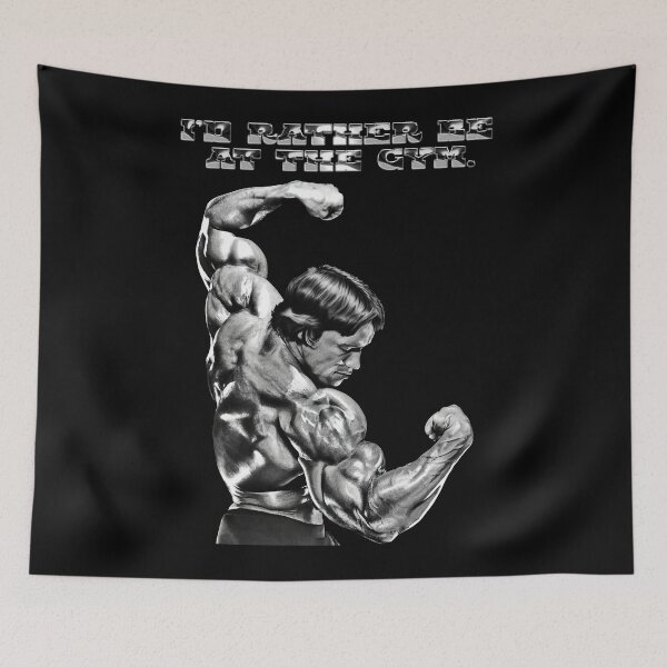 Item preview, I'd rather be at the gym. Arnold Schwarzenegger Fan art. designed and sold by HuzaifaNaveedh.