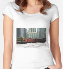toronto trains Women's Fitted Scoop T-Shirt
