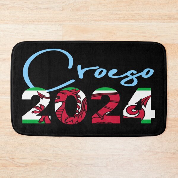 Item preview, CROESO 2024 WELCOME WELSH FLAG SKYBLUE designed and sold by Marni Scofidio Desi9ns.