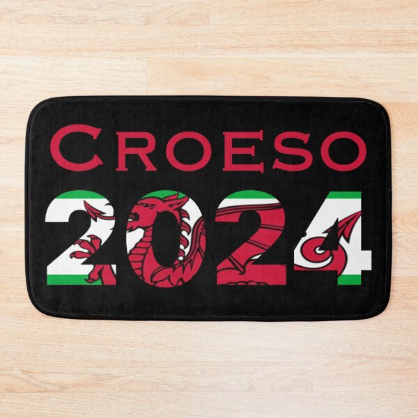 Item preview, CROESO 2024 WELCOME WELSH FLAG RED designed and sold by Marni Scofidio Desi9ns.