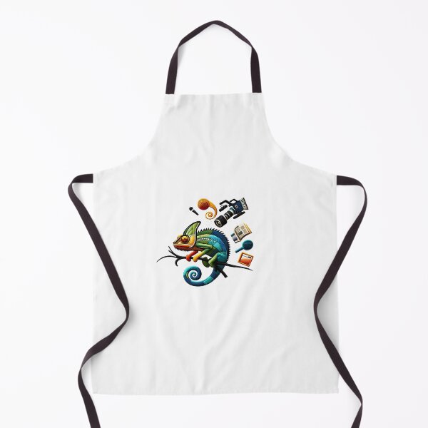 Item preview, Media-Savvy Chameleon Illustration Patch designed and sold by #Adulting Central.