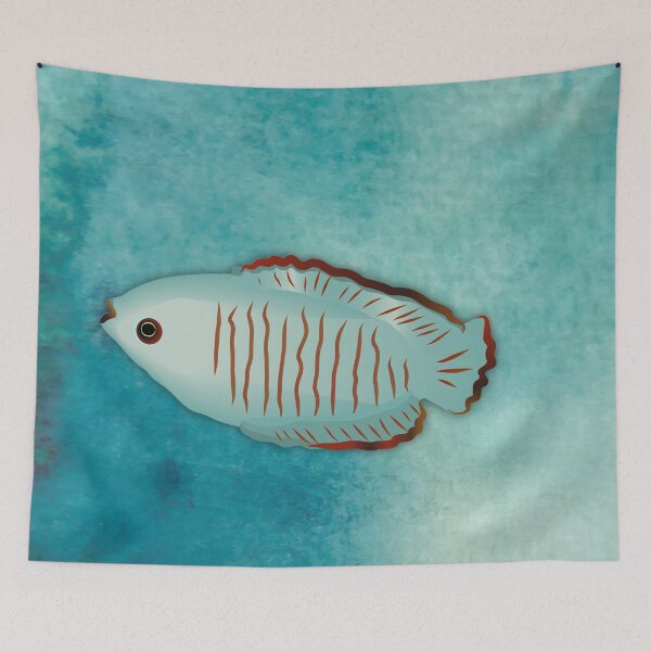 Item preview, One little fish in the big blue designed and sold by Annette Chabidon Studio.