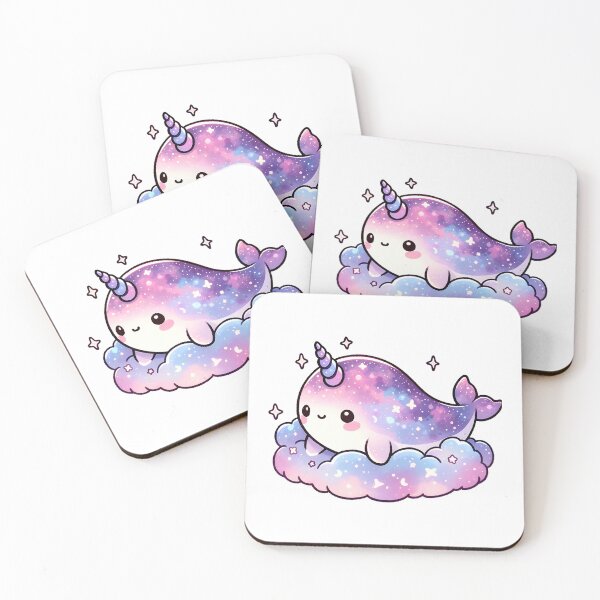 Item preview, Cosmic Narwhal on Cloud Cushion designed and sold by UmbrellaStudio1.