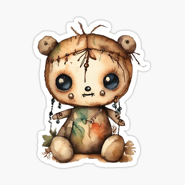 Voodoo Doll Charm Sticker