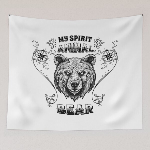 Item preview, My spirit animal Bear. Majestic Bear of Strength and Leadership. designed and sold by SerhiiArt.