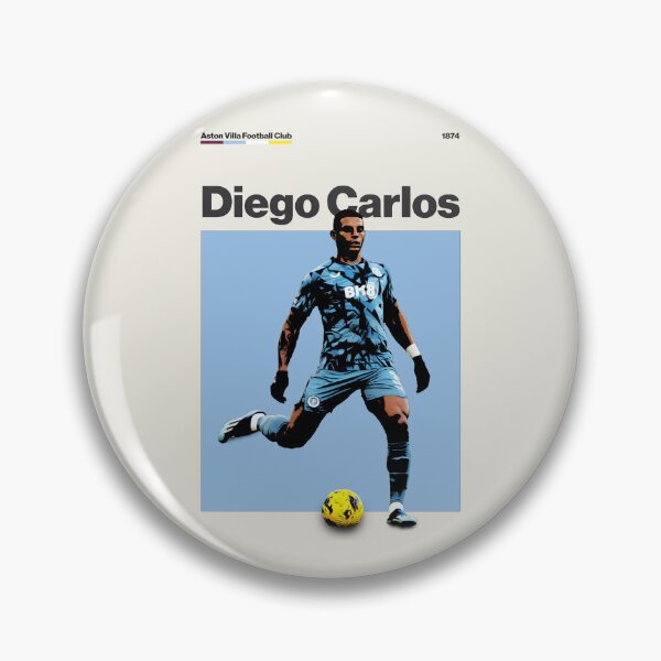 Item preview, Aston Villa Diego Carlos designed and sold by FootballPrintCo.