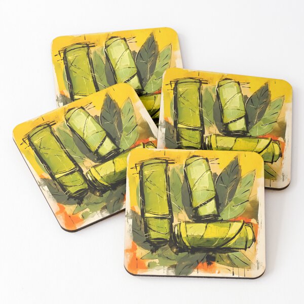 Item preview, Pop Art Palate- A Visual Celebration of Grapes and Stuffed Vines Abstract Cubism designed and sold by OlfactoART Studio.