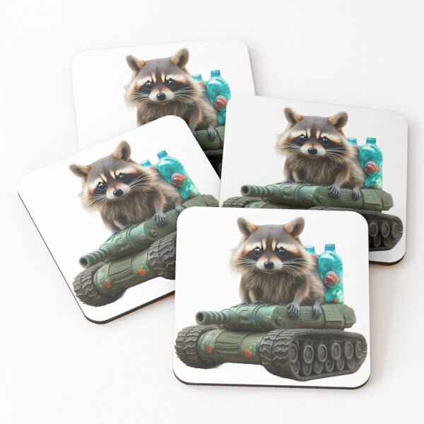 Item preview, Adventurous Raccoon on Tank Expedition designed and sold by SaNNty.