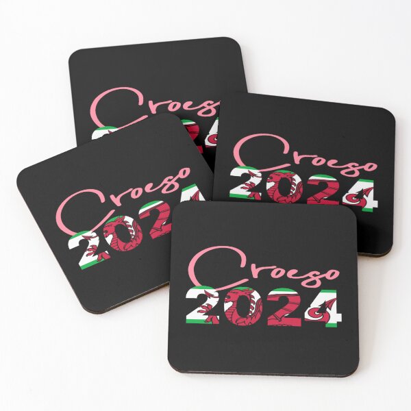 Item preview, CROESO 2024 WELCOME WELSH FLAG PINK designed and sold by Marni Scofidio Desi9ns.