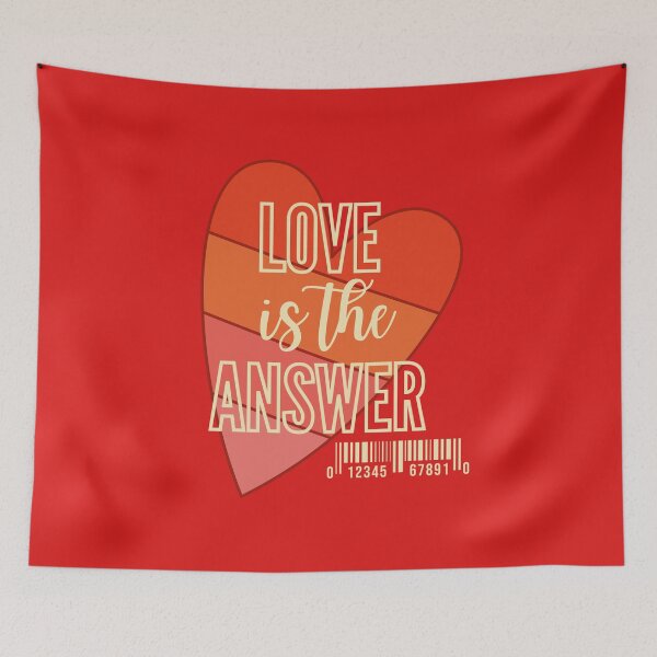 Item preview, Love is the answer perfect Trow-Pillow designed and sold by Purrz.
