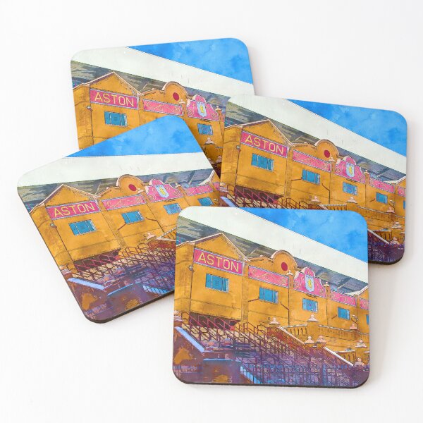 Item preview, Villa Park Holte End designed and sold by FootballPrintCo.