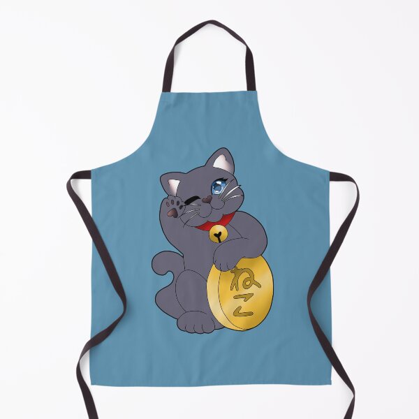 Item preview, Blue Maneki Neko Blue Eyes Red Collar designed and sold by Xyluxus.