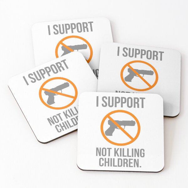 Item preview, I support not killing children, gun reform design  designed and sold by Rachel the Artist .