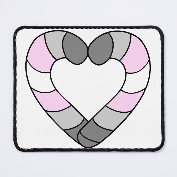 Item preview, Demigirl Pride Candy Cane designed and sold by HarveyHandcraftsandDesigns.