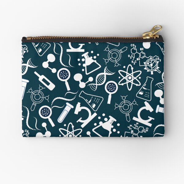 Item preview, biochemistry science lab molecular blue pattern designed and sold by DesignYourWaystore.
